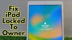 Remove Activation From iPad iF Forgot Apple iD Password -iPad Locked To Owner Fixed -Unlock All iPad