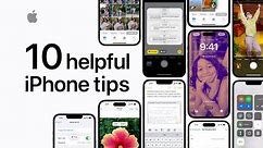10 helpful iPhone tips | Apple Support