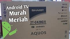 Review Sharp 42 Inch 2T-C42BG1I Android TV Full HD Murah Meriah 2022