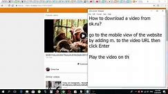 How to download a video from ok ru Odnoklassniki