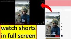 How to watch shorts as normal video