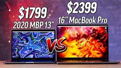 2020 13" MacBook Pro vs 16" MacBook Pro: Full Comparison