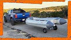 VEVOR Inflatable Boat Launching Trailer | This Trailer Fits In The Trunk Of Your Car!