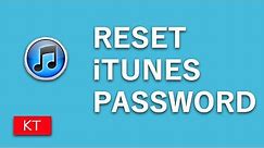 How to change iTunes password | How to reset iTunes password