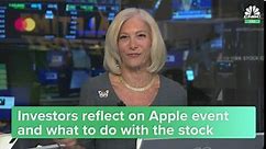 Apple falls 1% after unveiling new iPhone. Here's what the pros say to do next