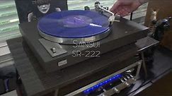 Sansui SR-222 Belt Drive Manual Turntable