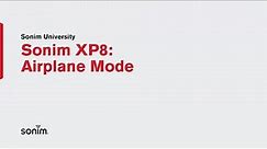 Sonim XP8 - Airplane Mode