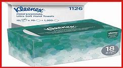 Kleenex Hand Towels (11268), Ultra Soft and Absorbent, Pop-Up Box, 18 Boxes / Case