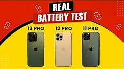 iPhone 13 Pro VS iPhone 12 Pro VS iPhone 11 Pro Battery Test - Which iPhone has best battery life?