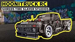 RC Hoonitruck SHREDS Hoonigan's Tire Slayer Studios!