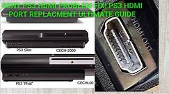 Sony PS3 HDMI Port Fix #How to fix PS3 HDMI Problem#PS3 No video Signal Fix#PS3 No Display Fix/