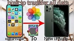 How To Transfer All Data From Old iPhone To New iPhone | transfer data | iphone to iphone
