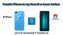Transfer your data iPhone to Huawei or Honor devices through Phone clone #phoneclone #huawei #honor