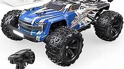 DEERC H16E Brushless Racing RC Truck,Max 70kph,1:16 4X4 RTR Fast Hobby RC Cars for Adults & Boys,All Terrains RC Monster Truck,Off Road Electric Vehicle Gift,2 Li-po Batteries