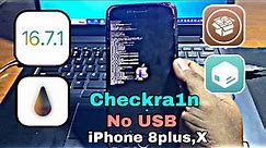 Jailbreak iOS 16.7.1 - iOS 15 on iPhone 8 Plus,X Checkra1n Rootless for Windows no USB