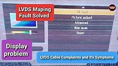 Led Tv Panel mapping & Lvds problem solving process||Solarized picture in SHARP led,lcd Tv.