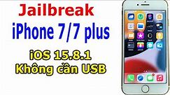 How to Jailbreak iPhone 7/7 Plus iOS 15.8.1 without USB on Windows