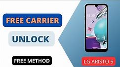 Unlock LG Aristo 5 - How to unlock LG Aristo 5