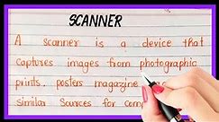 What is scanner/Definition of scanner/Scanner kise kahte hai/Explain scanner/types of scanner