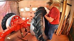 Mounting Rear Tractor Tires Quickly & Easily | Farmall Super C Restoration Episode 13