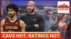 Why are TV ratings down for the Cleveland Cavaliers this season?