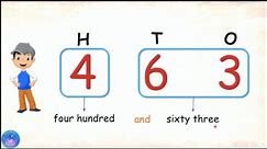 Reading 3 digit numbers | Understanding numbers 4 | place value | Math |Grade 1 | ones tens hundreds