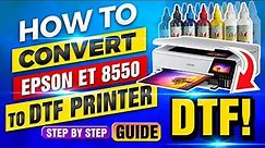 How To Convert The Epson 8550 Into A DTF Printer - Step by Step guide... Very In Depth Details!!