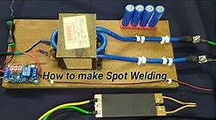 18650 Li-ion Battery Spot Welder || How to make Spot Welder || Mini Spot Welder 18650 Battery ||