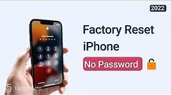 Top 3 | How to Factory Reset iPhone Without Password 2024