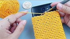 How to Crochet Phone Case with Super Easy and Simple Stitch Pattern | ViVi Berry DIY