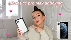 iphone 11 PRO MAX unboxing & set up! ♡