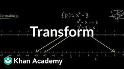 Transformations, part 1 | Multivariable calculus | Khan Academy