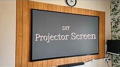 DIY Projector Screen making at home