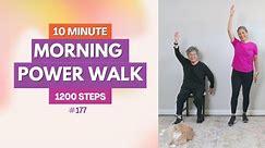 10 Minute Morning Walking Workout for Seniors & Beginners
