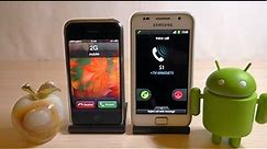 1st Apple iPhone 2G & 1st Samsung Galaxy S Old Incoming Calls