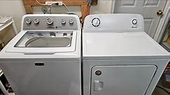 Maytag Bravos Washer and Amana Electric Dryer Set Demo