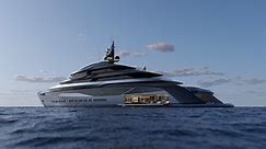 Sleek 279-Foot Superyacht Concept Features A Hidden Man Cave With A Floating Garage