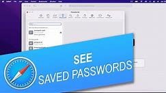 How to See Saved Passwords in Safari on Mac, iPhone or iPad
