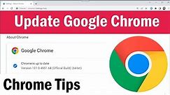 Update Google Chrome | How to download the latest version of Chrome | How to To update Google Chrome