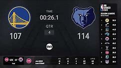 Golden State Warriors @ Memphis Grizzlies | NBA on TNT Live Scoreboard