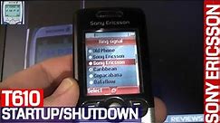 Sony Ericsson T610 Vodafone Startup & Shutdown - Low Battery & Sony Ericsson Ringtone