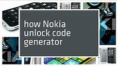 Nokia unlock code generator