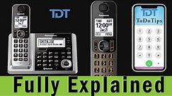 How to use Panasonic DECT 6 KX-TG175C Cordless Answering System Phone with Link2Cell Bluetooth