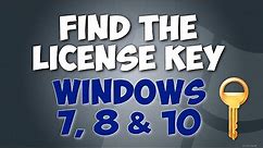 How to Find the License Key For Activating Your PC or Laptop.Find Your Windows 7, 8 & 10 Product Key