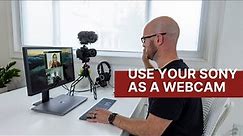 Use Your Sony Camera as a Webcam | Sony A7siii, A7iii