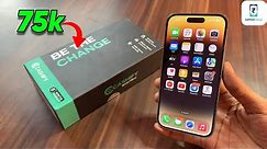 Unboxing iphone 14 Pro 256gb ₹75000😱🔥| Superb | Refurbished iphone | Cashify Supersale | Full Review