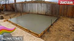How to Pour an Easy Jacuzzi Concrete Slab DIY