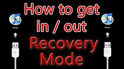 How To: Get in and out of Recovery Mode - iPhone iPad iPod