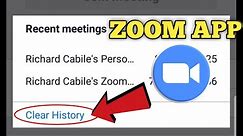 How to Clear ZOOM Meeting History | ZOOM Tutotial