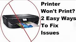 HP Printer Won't Print? 2 Simple Ways To Fix HP Printer Issues
